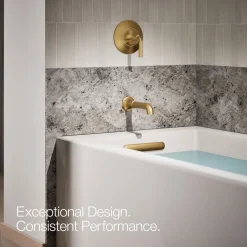 Wall-mount bath spout