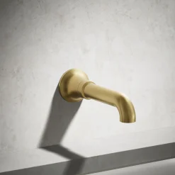 Wall-mount bath spout