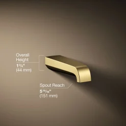 Wall-mount bath spout