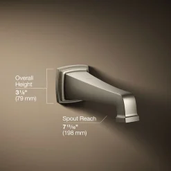 Wall-mount bath spout