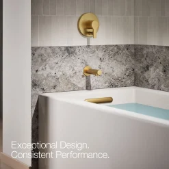 Wall-mount bath spout