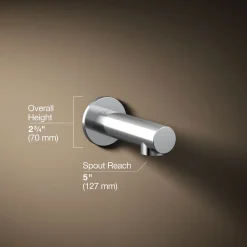 Wall-mount bath spout