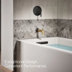 Wall-mount bath spout with diverter