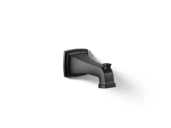 Wall-mount bath spout with diverter