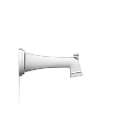 Wall-mount bath spout with diverter