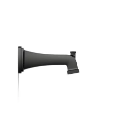 Wall-mount bath spout with diverter
