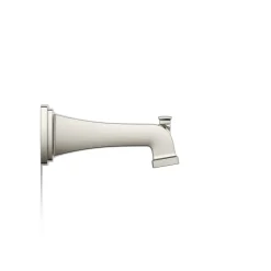 Wall-mount bath spout with diverter