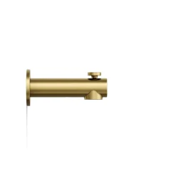 Wall-mount bath spout with diverter