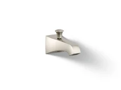 Wall-mount bath spout with diverter