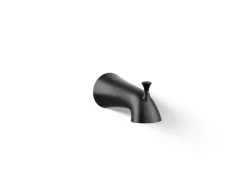 Wall-mount bath spout with diverter
