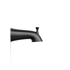 Wall-mount bath spout with diverter