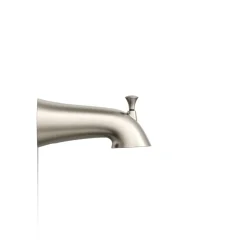 Wall-mount bath spout with diverter