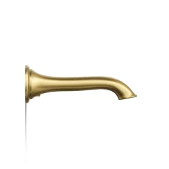 Wall-mount bath spout with flare design