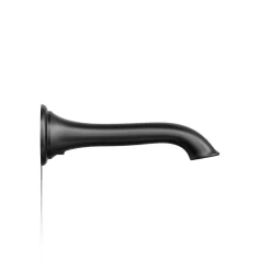 Wall-mount bath spout with flare design