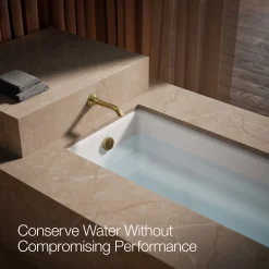 Wall-mount bath spout with flare design