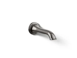 Wall-mount bath spout with flare design