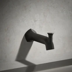 Wall-mount bath spout with Straight design and diverter