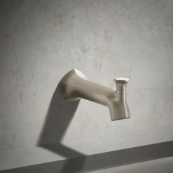 Wall-mount bath spout with Straight design and diverter