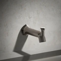 Wall-mount bath spout with Straight design and diverter