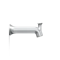 Wall-mount bath spout with Straight design and diverter