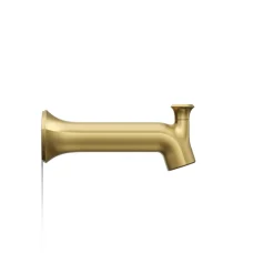 Wall-mount bath spout with Straight design and diverter