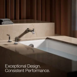 Wall-mount bath spout with Straight design and diverter