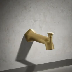 Wall-mount bath spout with Straight design and diverter