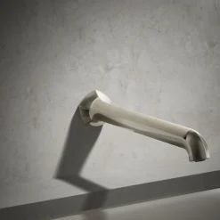 Wall-mount bath spout with Straight design, 12