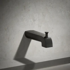 Wall-mount diverter bath spout