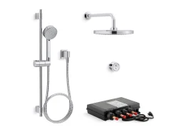 Wall-mount rainhead arm and flange