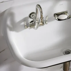 Wall-mount service sink faucet, 12 gpm