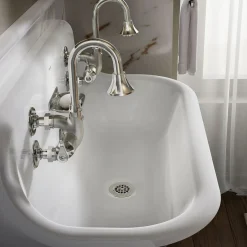 Wall-mount service sink faucet, 12 gpm