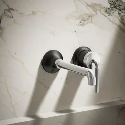 Wall-mount single-handle bathroom sink faucet, 1.2 gpm