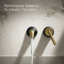 Wall-mount single-handle bathroom sink faucet, 1.2 gpm