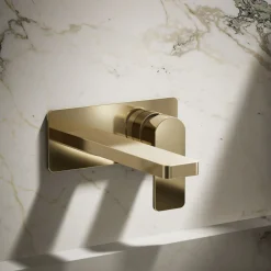 Wall-mount single-handle bathroom sink faucet, 1.2 gpm