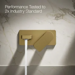 Wall-mount single-handle bathroom sink faucet, 1.2 gpm