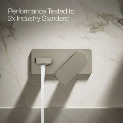 Wall-mount single-handle bathroom sink faucet, 1.2 gpm