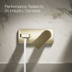 Wall-mount single-handle bathroom sink faucet, 1.2 gpm