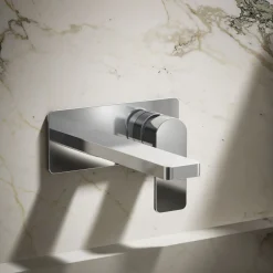 Wall-mount single-handle bathroom sink faucet, 1.2 gpm