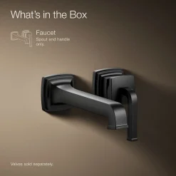 Wall-mount single-handle bathroom sink faucet, 1.2 gpm