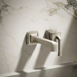 Wall-mount single-handle bathroom sink faucet, 1.2 gpm