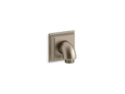 Wall-mount supply elbow with check valve