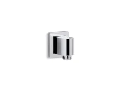 Wall-mount supply elbow with check valve