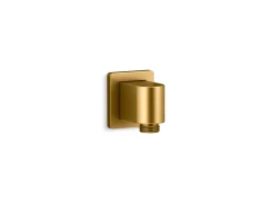 Wall-mount supply elbow with check valve