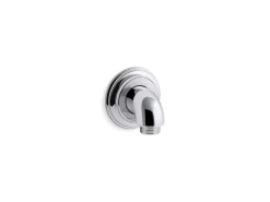 Wall-mount supply elbow with check valve