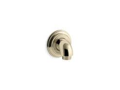 Wall-mount supply elbow with check valve