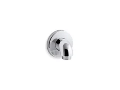 Wall-mount supply elbow with check valve