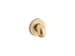 Wall-mount supply elbow with check valve