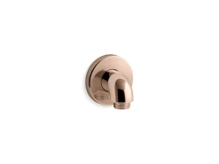 Wall-mount supply elbow with check valve