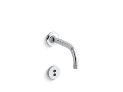 Wall-mount touchless faucet trim with Insight™ technology and 6" 90-degree spout, requires valve